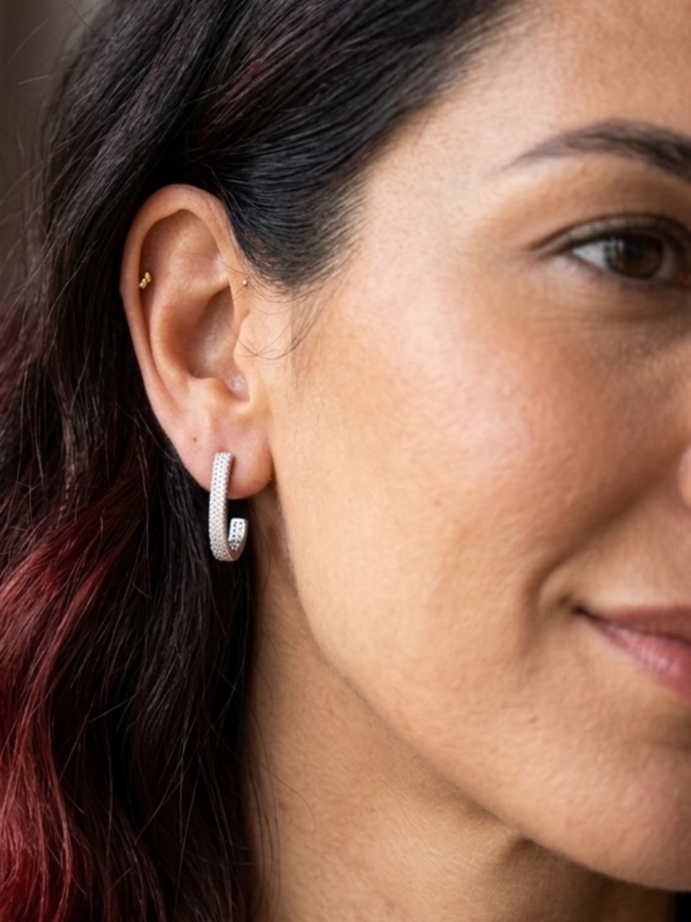 Long Hoop Earrings